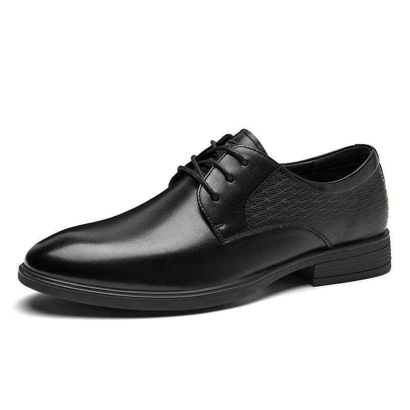 SEPTWOLVES Мужские черные классические туфли, цвет Black (Standard Leather Shoe Size) — фото 3