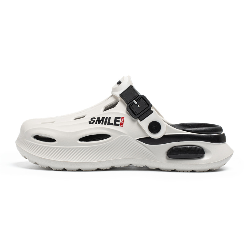 

NANJIREN Клоги мужские бело-черные, цвет White Black