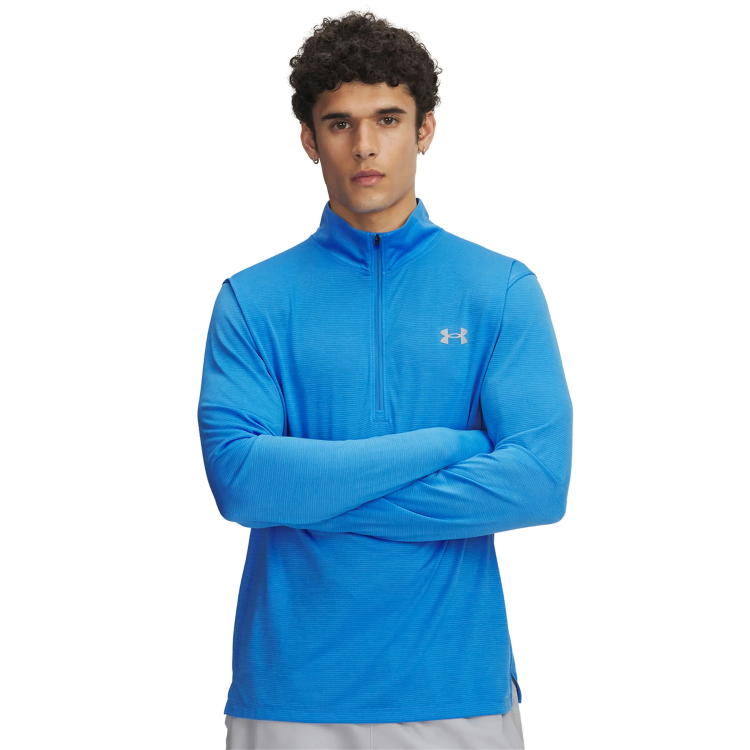 

Мужская футболка UA Launch 1/4 ZIP Under Armour, синий