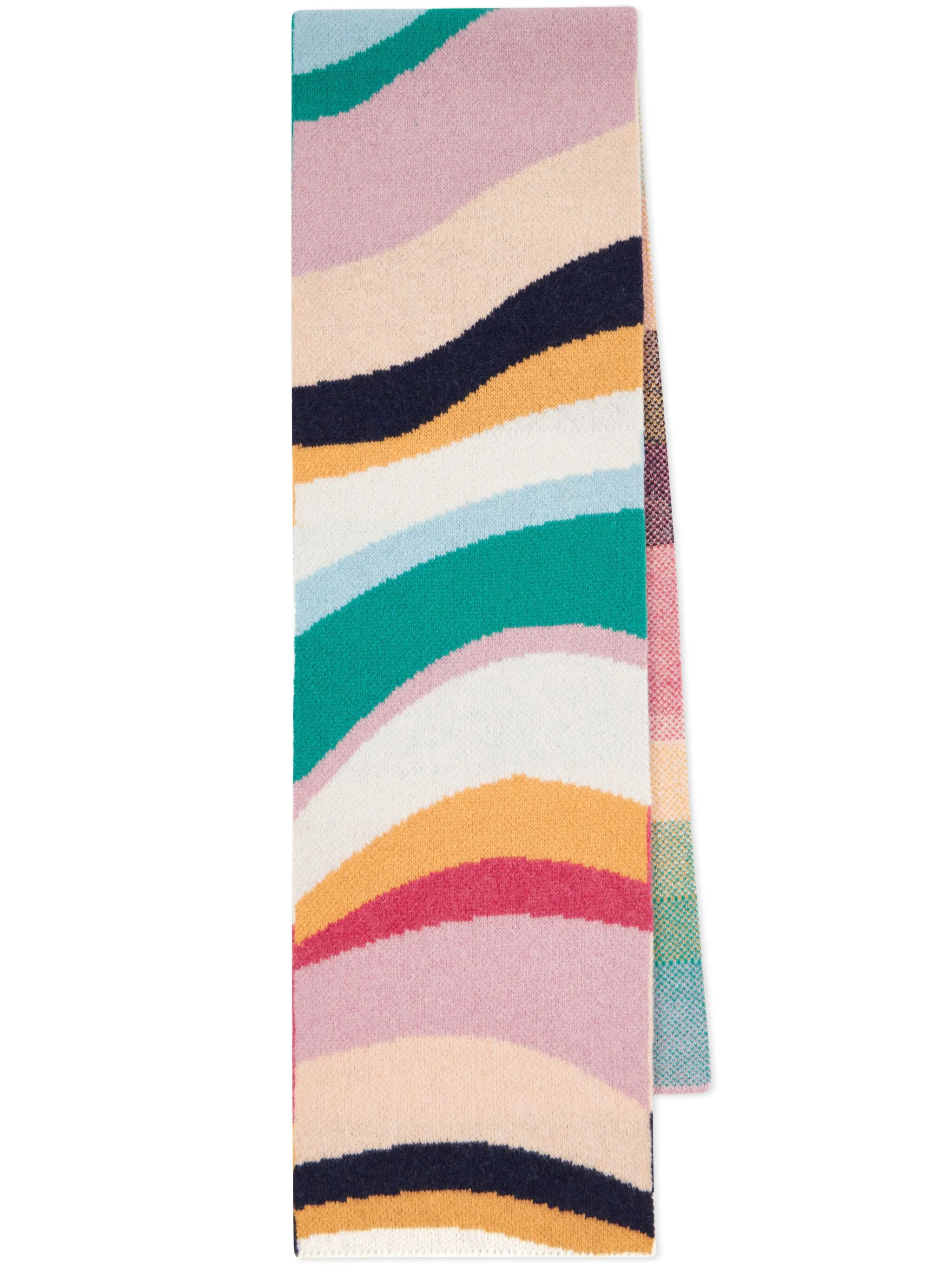 

Шерстяной шарф в полоску Paul Smith, розовый