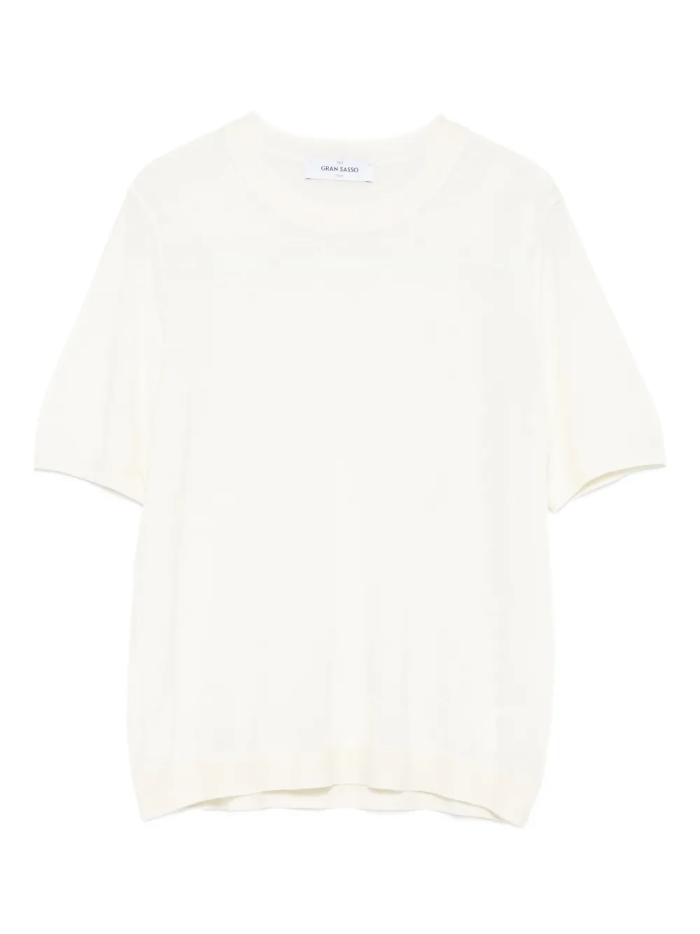 

Трикотажный топ с короткими рукавами Gran Sasso, белый