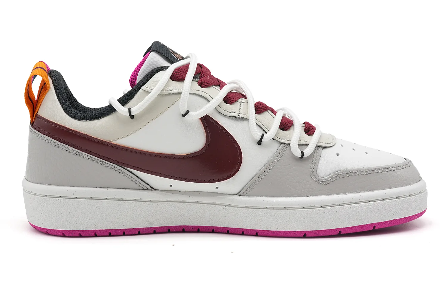 Nike Кроссовки для скейтбординга Court Borough Ancient Scroll Fury Abrasion Resistant Low top Kids' серые — фото 4
