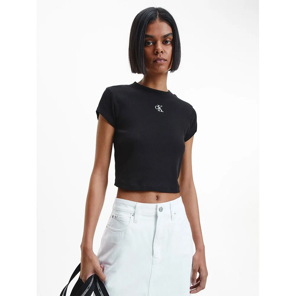 

Футболка Calvin Klein Jeans Rib Baby, черный