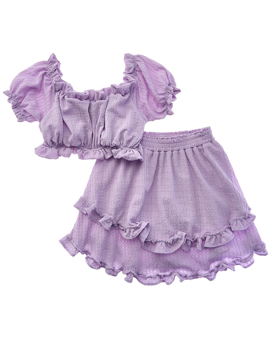 

Комплект с юбкой Little Peixoto Aurora, фиолетовый