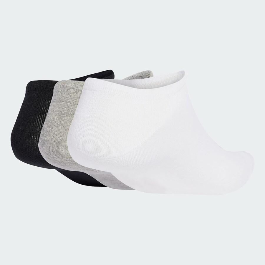 Носки ADIDAS ORIGINALS Liner 3 Pairs, mottled grey/Black/White — фото 2