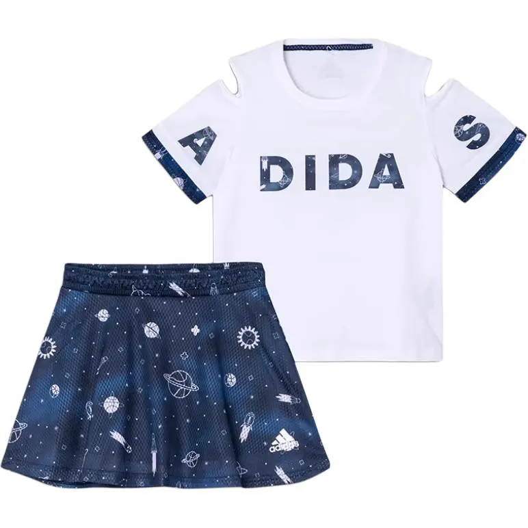 

Детский комплект с юбкой для детей 3-7 лет Adidas, синий