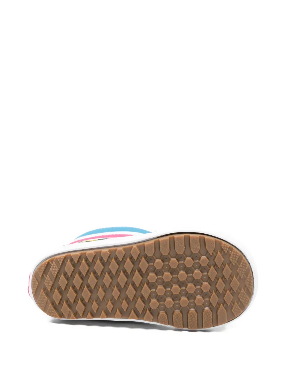 Мягкие ботинки с клетчатым принтом Vans Kids, белый — фото 4