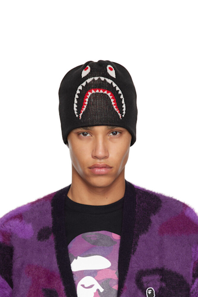 

Черная шапка-бини 2nd Shark BAPE