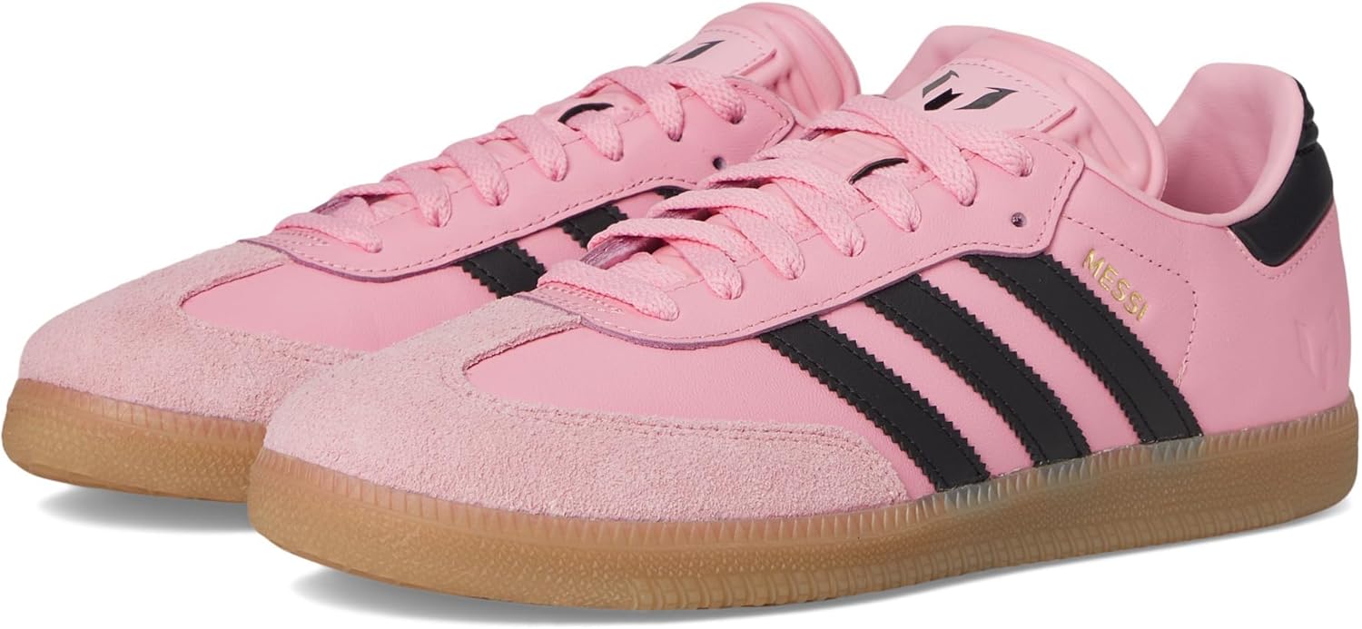 Мужские кроссовки Adidas Samba Messi, черный/розовый/светло-розовый — фото 2