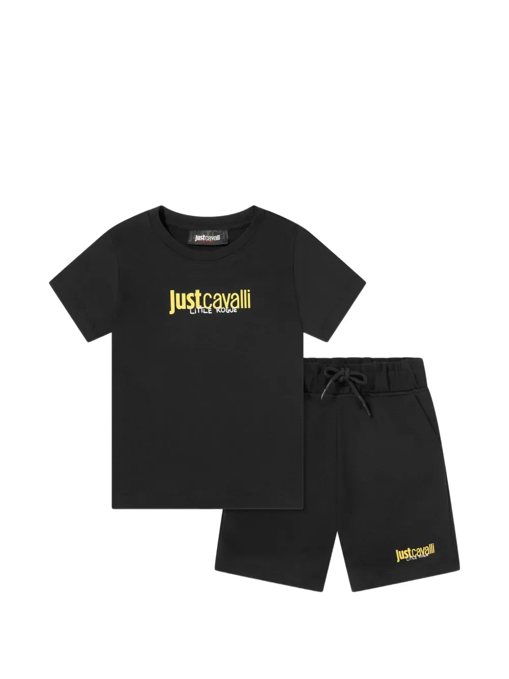 Комплект из двух шортов на завязках Just Cavalli, черный