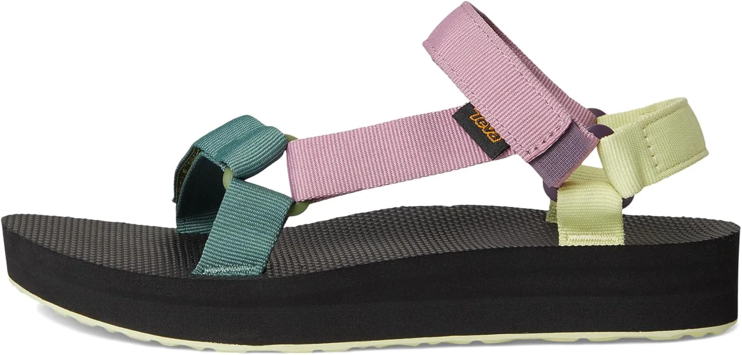 Женские сандалии Teva Midform Universal на танкетке, мультиколор — фото 3