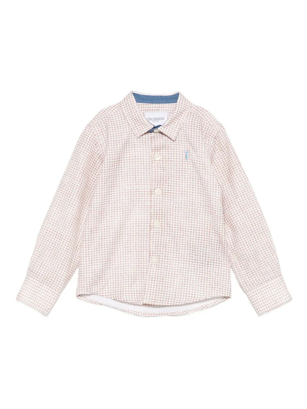 

Рубашка в клетку "гингем" TRUSSARDI JUNIOR, нейтральный