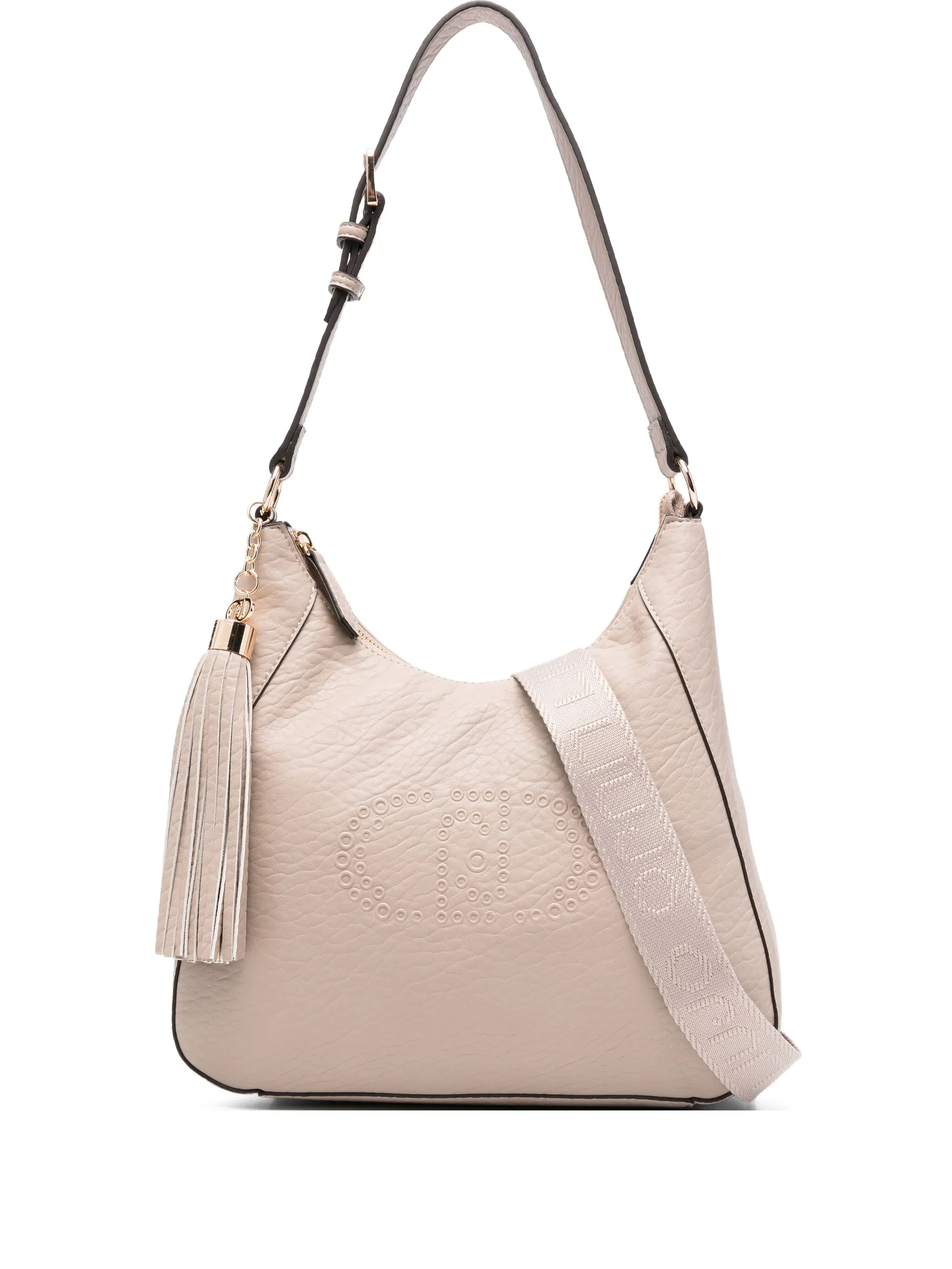 

Маленькая сумка на плечо с тисненым логотипом Liu Jo, бежевый