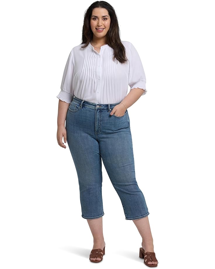 

Джинсы NYDJ Plus Joni Relaxed Capri Jeans In Majorca Bay, цвет Majorca Bay