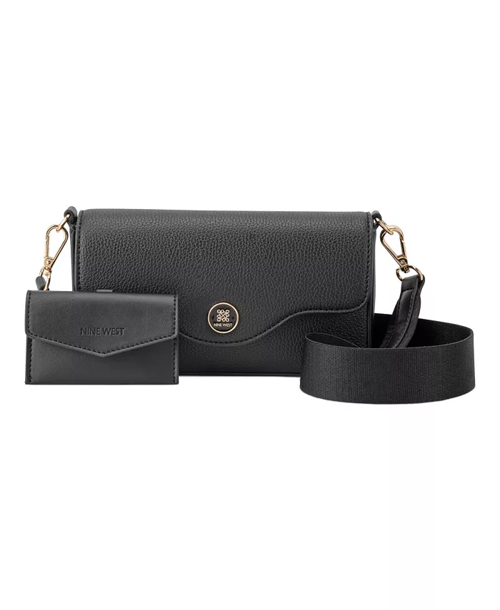 

Сумка через плечо Nalini Small Flap Nine West, черный