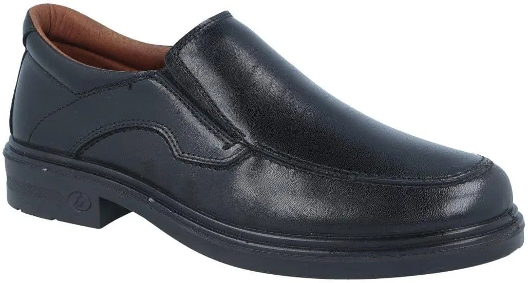 Туфли Luisetti Komfort-legerer Mokassin für Herren, aus 100% natürlichem Rindsleder, ein klassischer, überarbeiteter Allrounder und komfortabler Komfortschuh Klasse 33650ST, Black