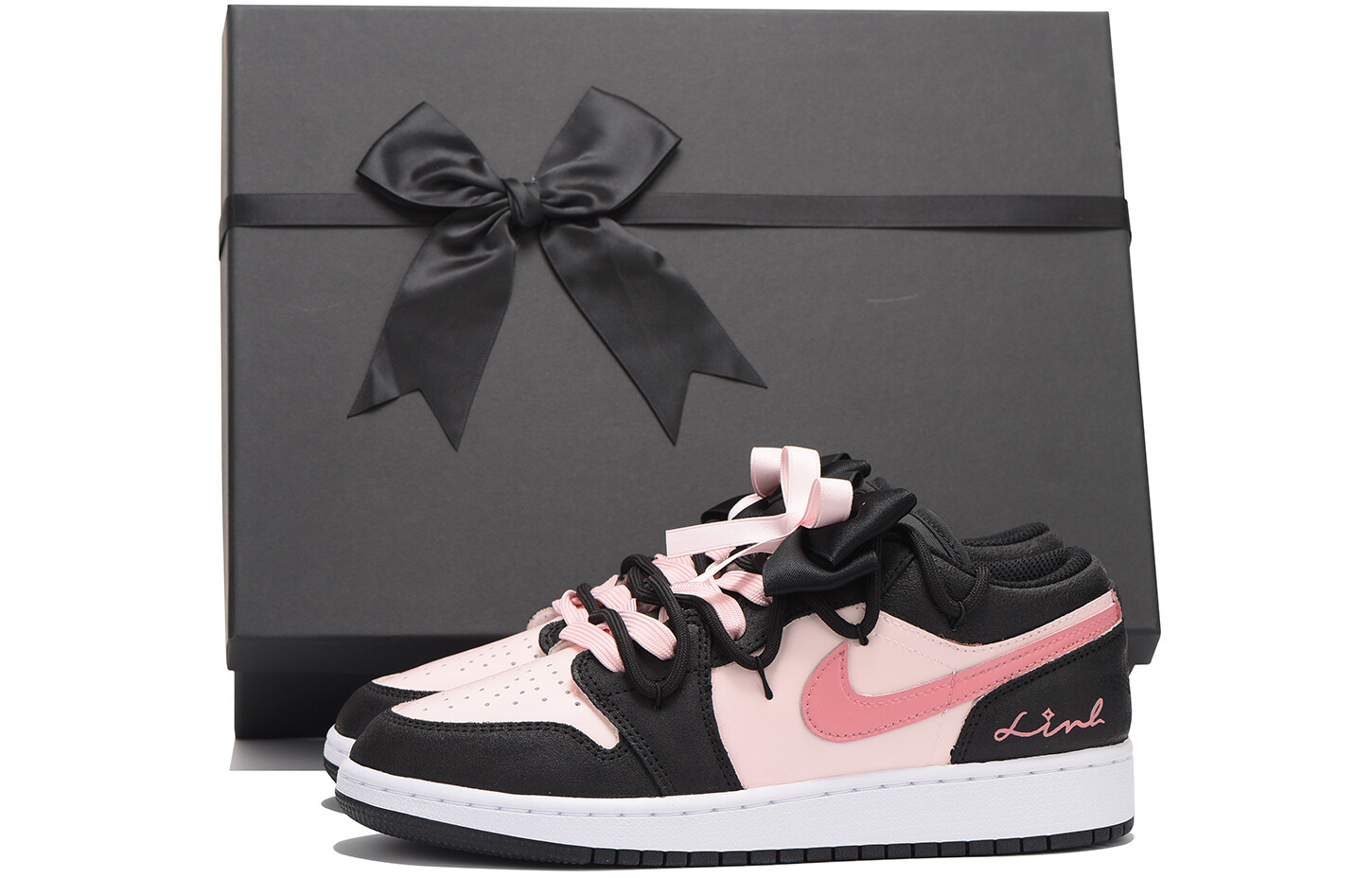 Кроссовки Air Jordan 1 Vintage Basketball Shoes Women's Low-Top Pink