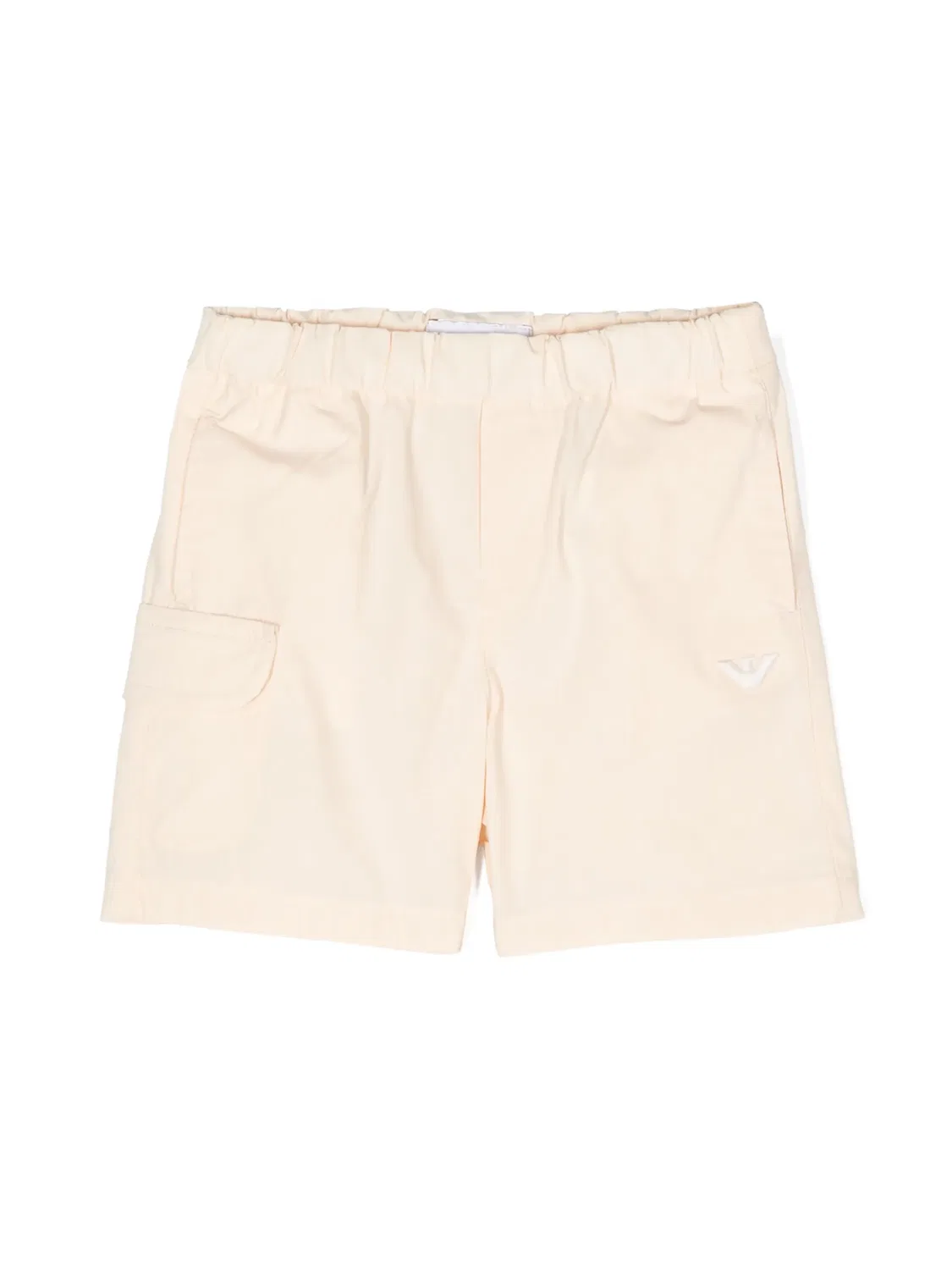 Поплиновые шорты с вышитым логотипом Emporio Arмужскi Kids