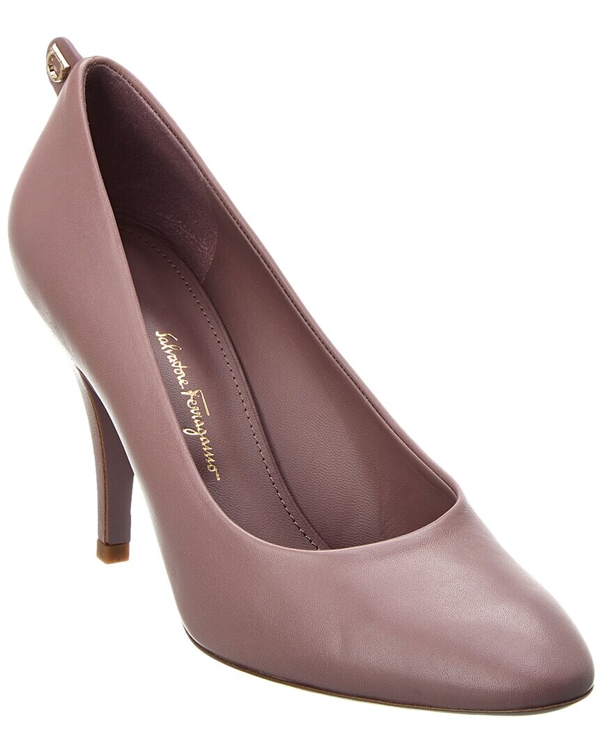 Кожаные туфли Ferragamo Judy Salvatore Ferragamo, фиолетовый — фото 4