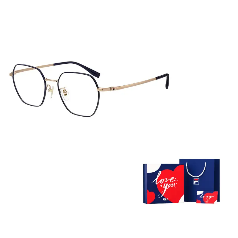 

FILA Оправы для очков из сплава неправильной формы унисекс, 0559 Blue/Gold