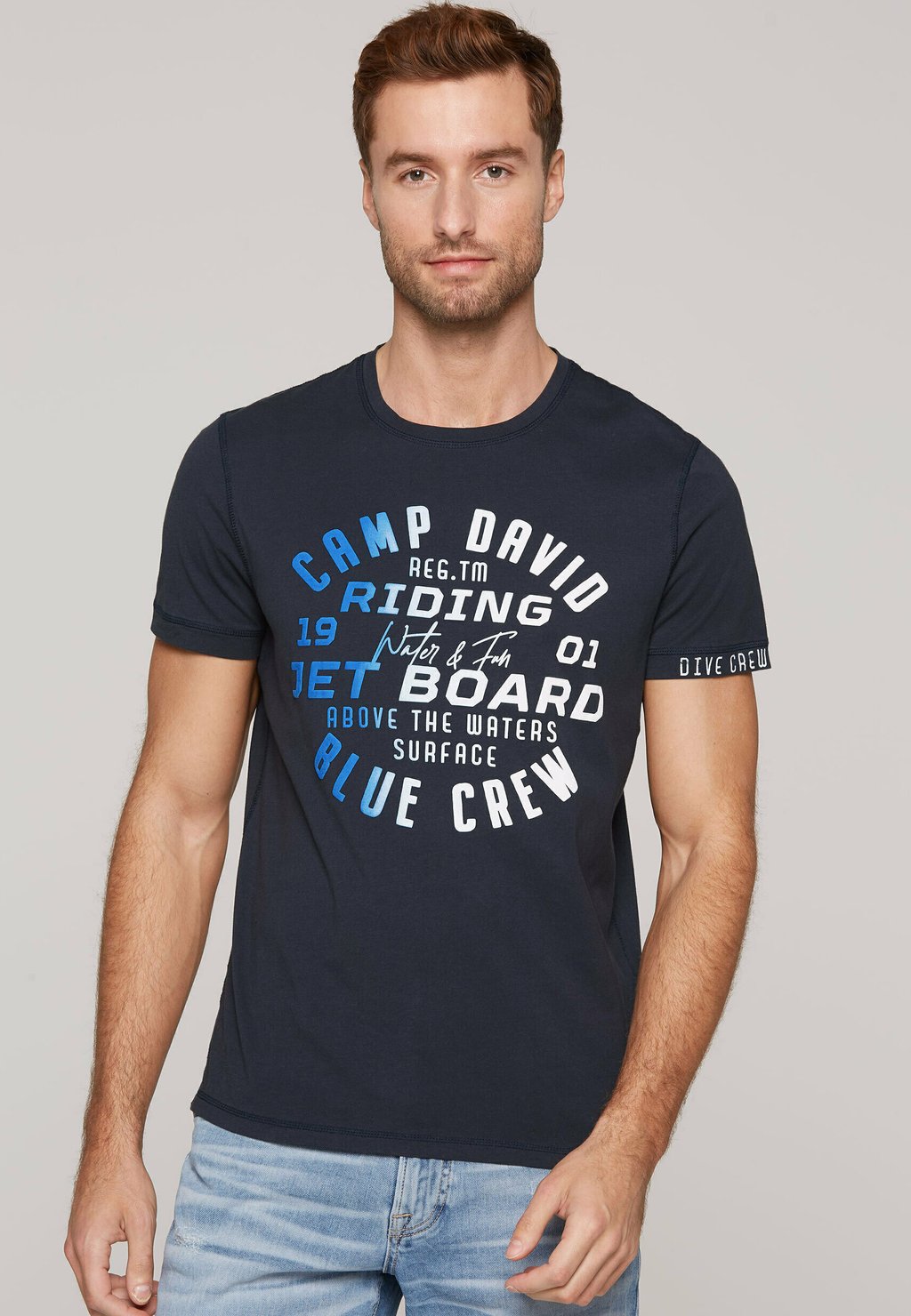 

Футболка с принтом MIT GRADIENT Camp David, темно-синий