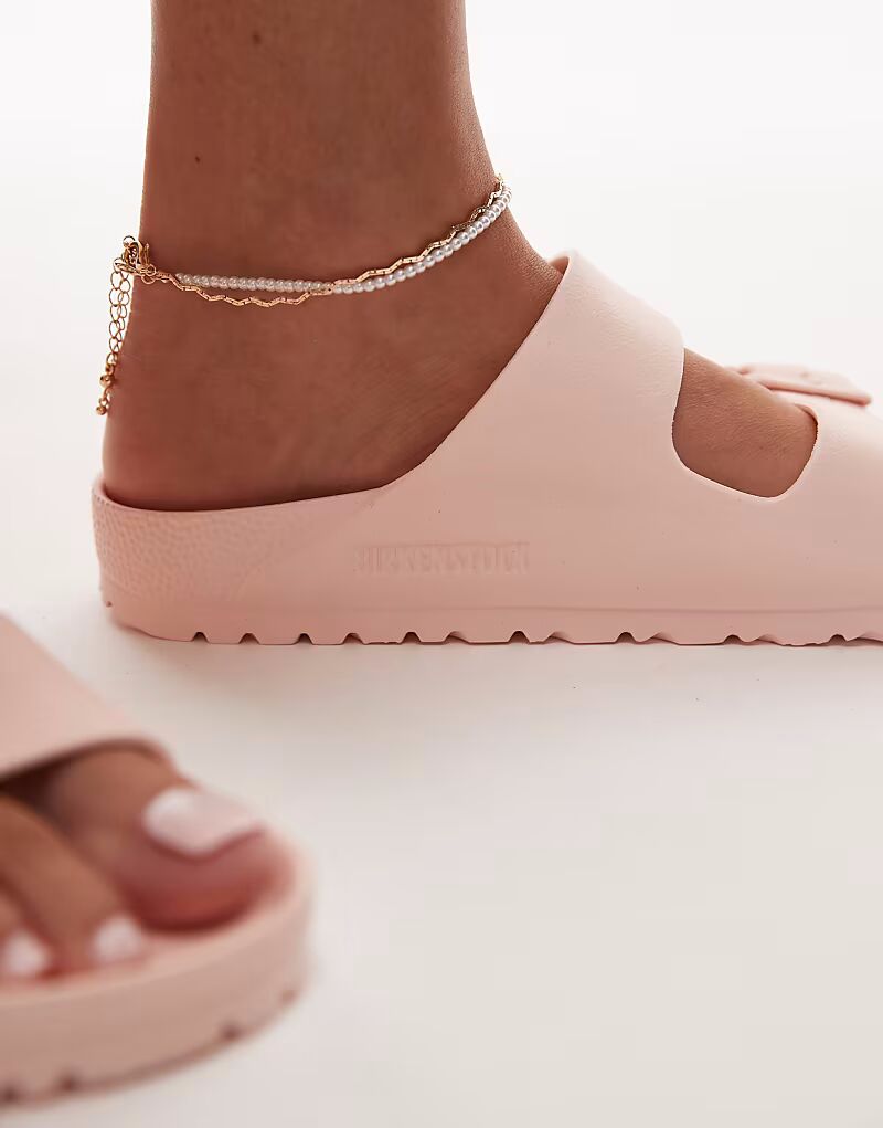 Сандалии Birkenstock Arizona EVA светло-розового цвета — фото 3