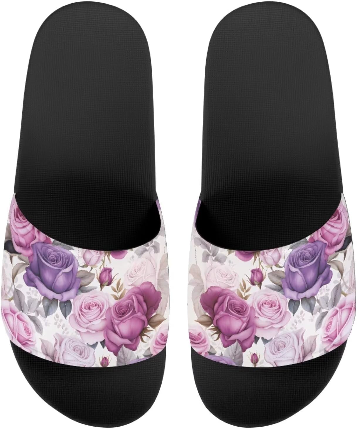 

Женские шлепанцы с цветочным принтом, легкие повседневные босоножки с нескользящей подошвой для лета Getelinseng, розовый