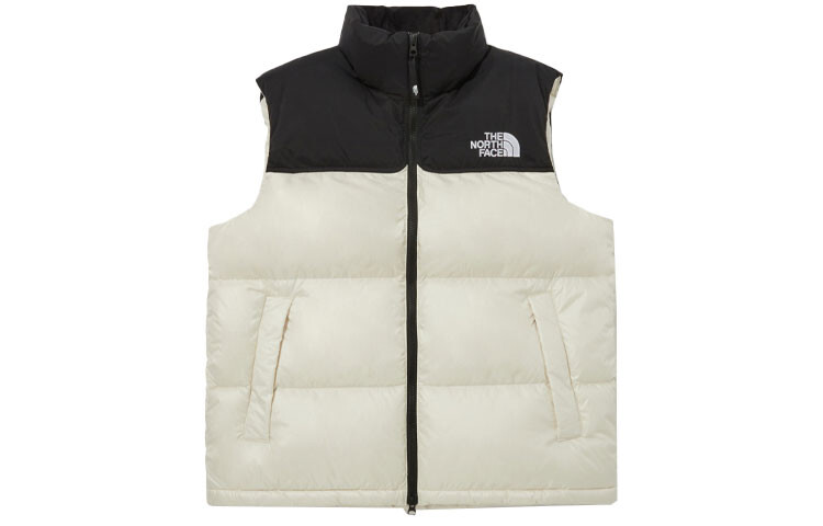 

Жилет унисекс кремово-белый The North Face, кремовый/белый