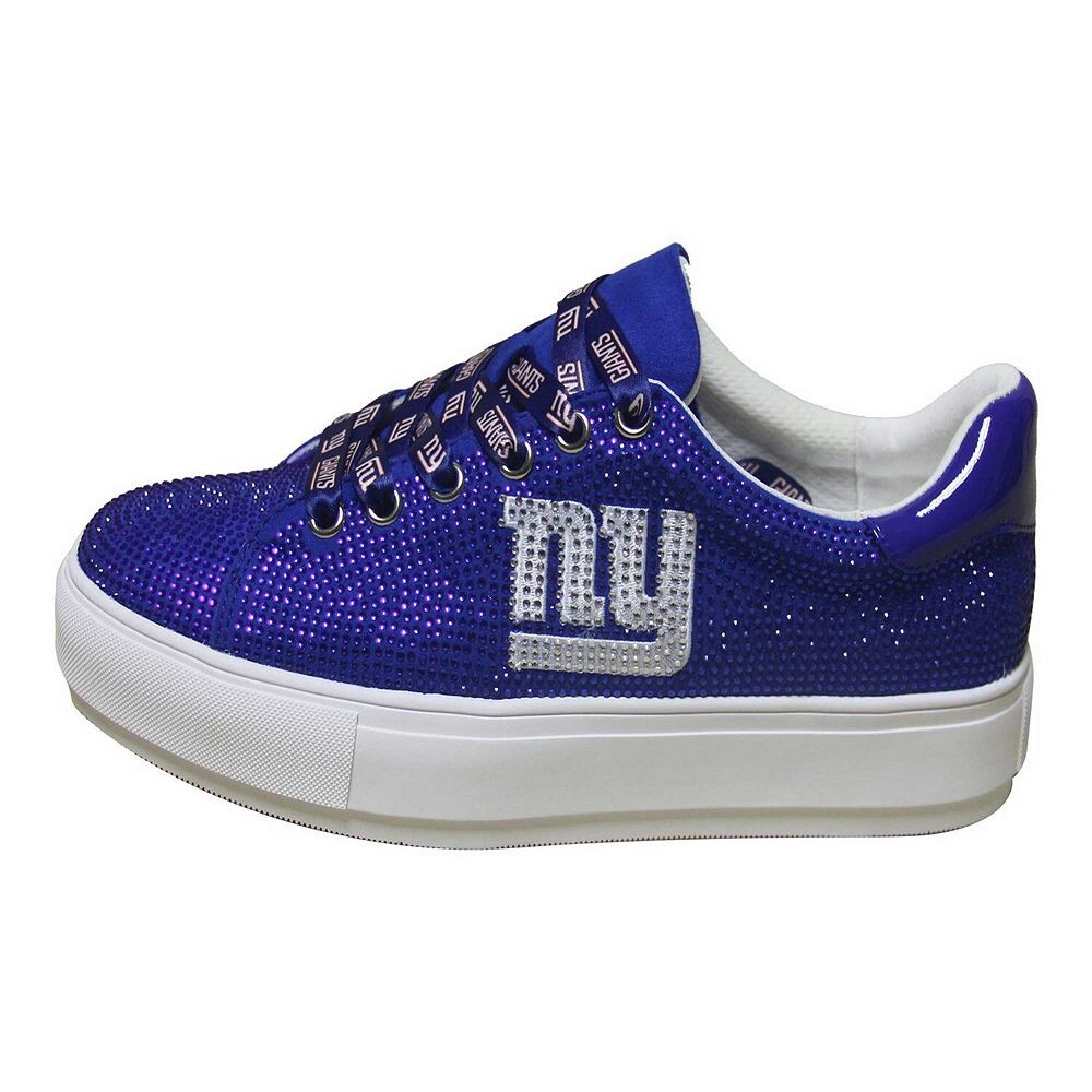 Женские кроссовки Cuce Royal New York Giants Team Color с кристаллами, цвет Gia Blue — фото 3