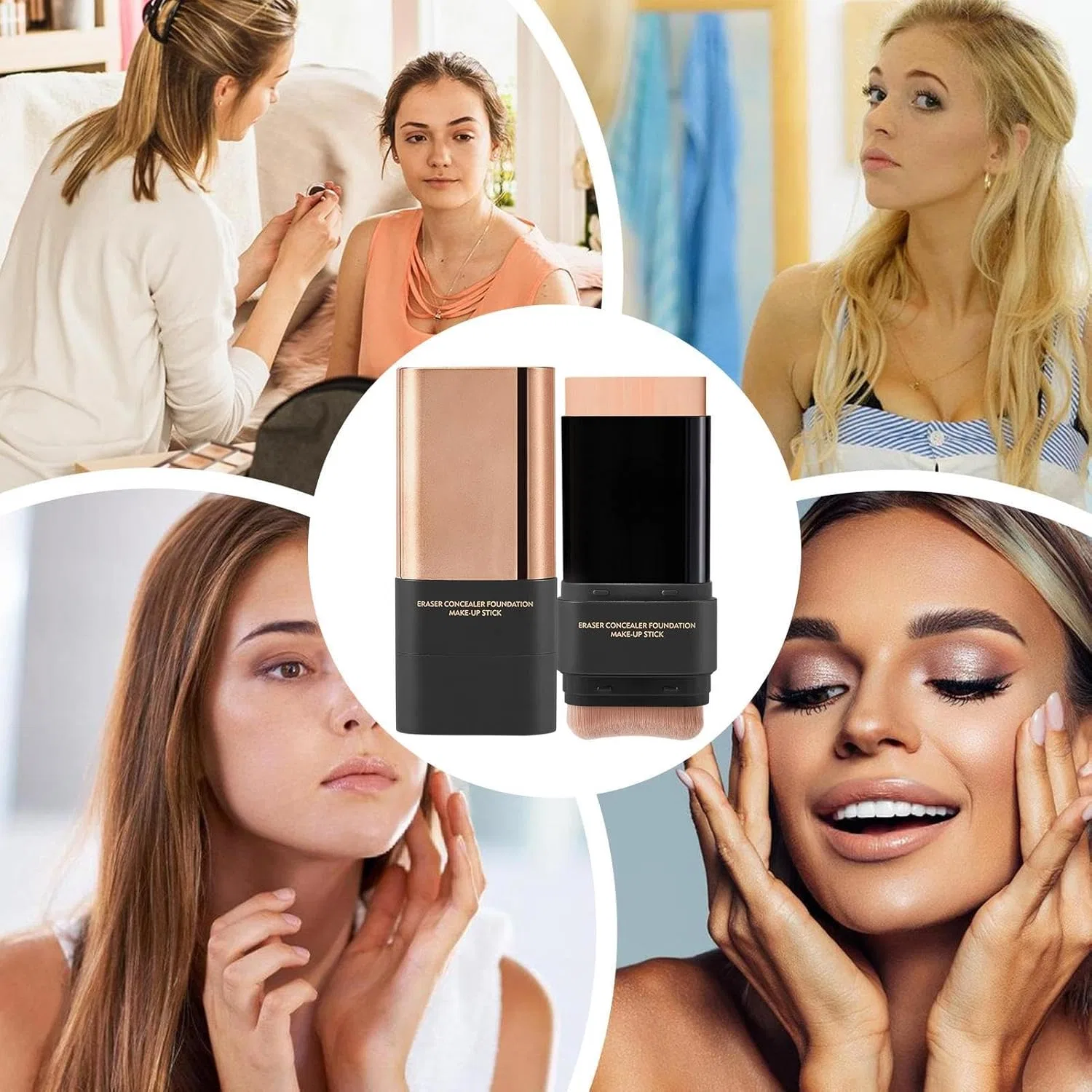 Тональный стик-консилер матовый Korea Makeup Foundation Stick 2# Natural Color — фото 4