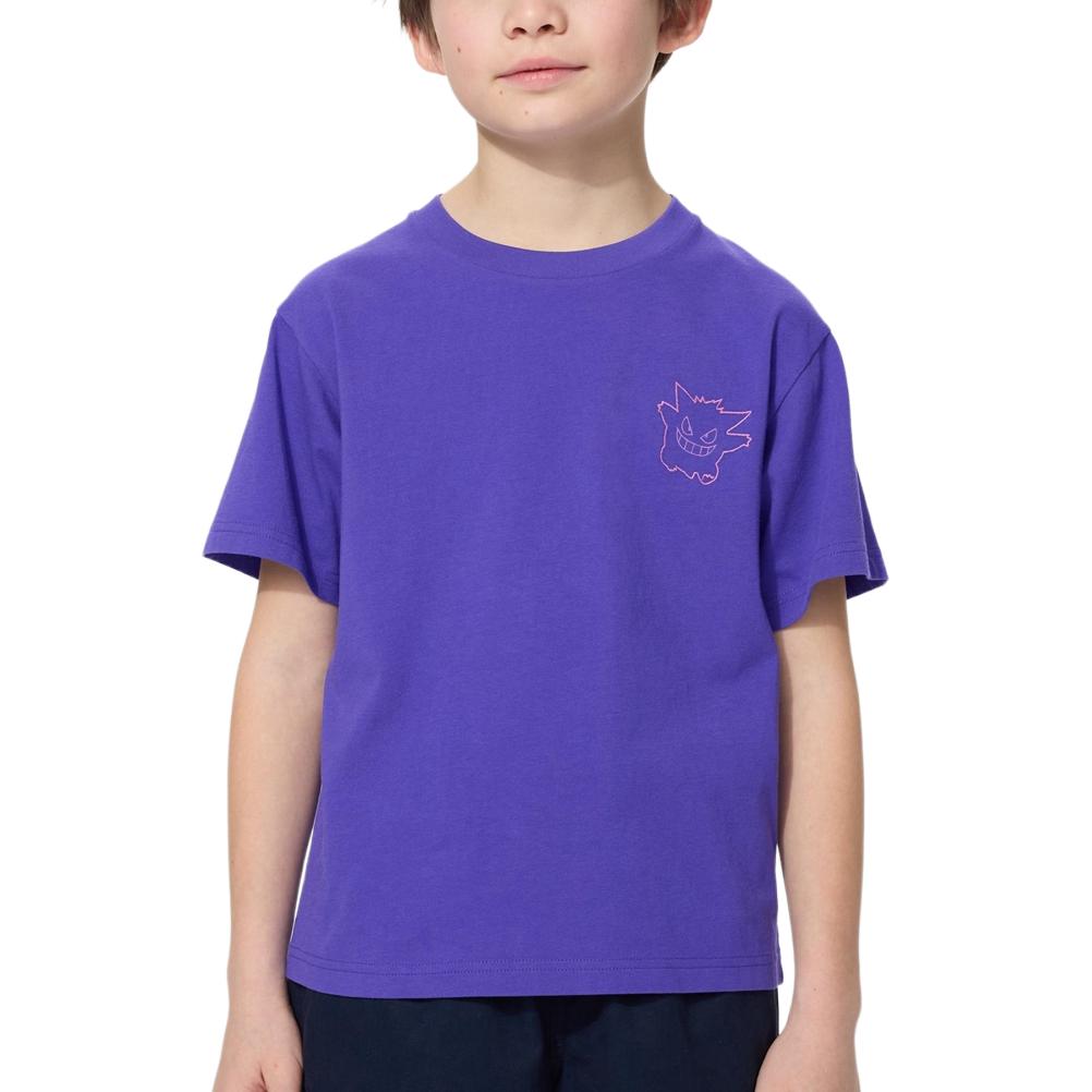 

Футболка Baokemeng, Lianmingkuan для детей 3-7 лет UNIQLO, серо-фиолетовый