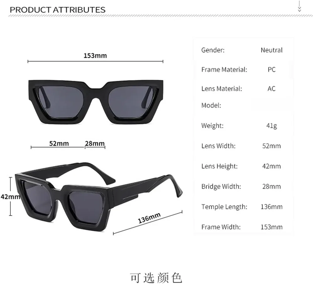 

Модные солнцезащитные очки «кошачий глаз» с широкими дужками, женские, винтажные, повседневные, с черными линзами, мужские, с защитой от УФ-излучения UV400 UJNHGQ, C9