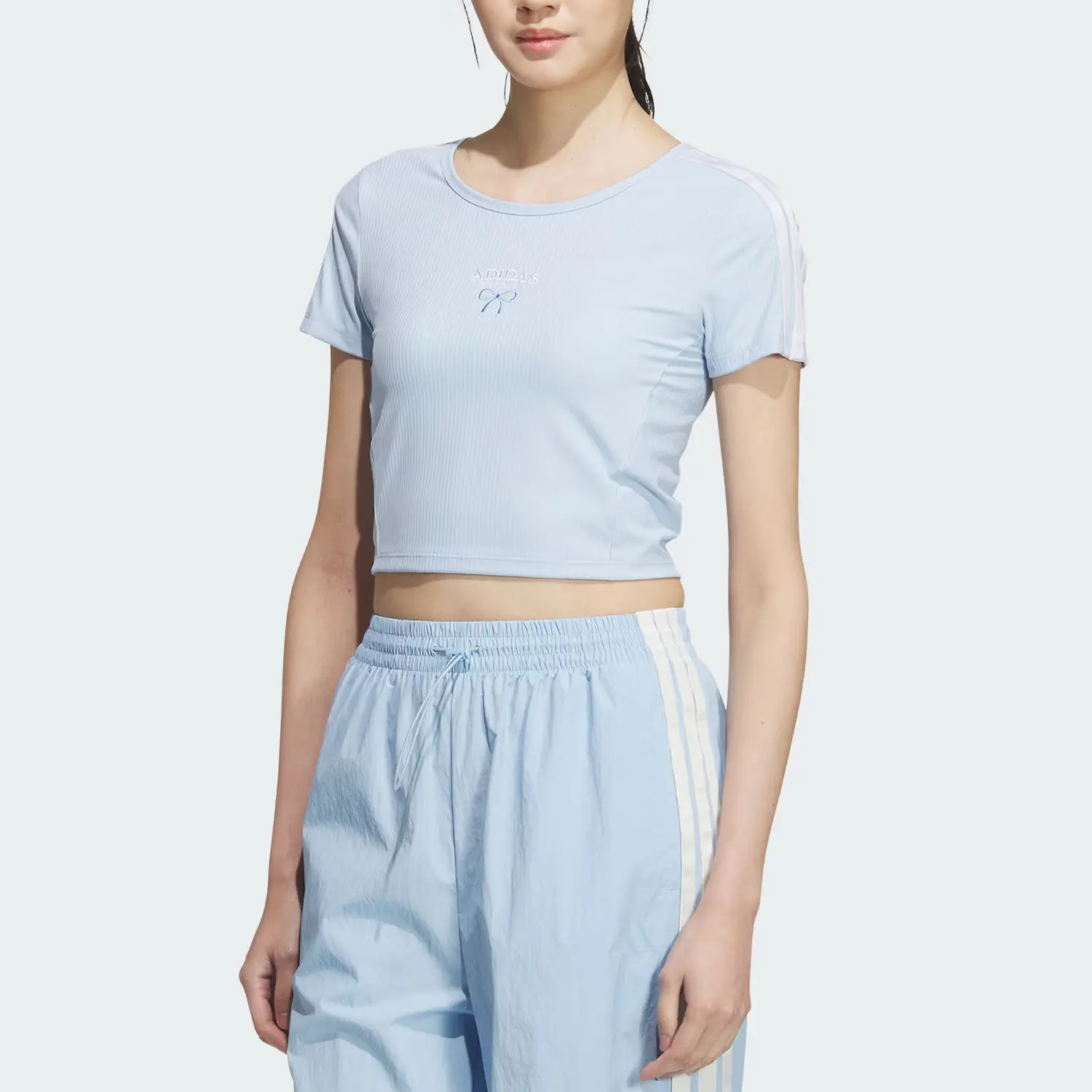 Adidas Футболка Dance SS25 женская blue/white — фото 3