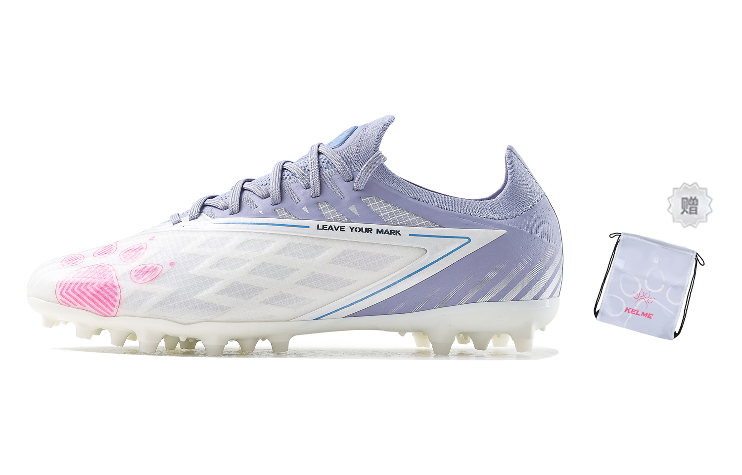 Футболка Kelme Unisex Кроссовки низкие Белые Фиолетовые