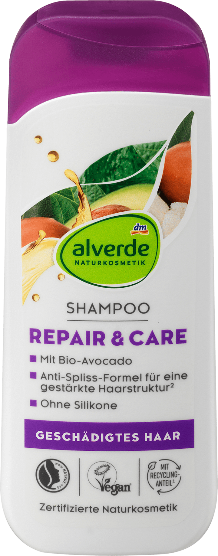 

Шампунь alverde NATURKOSMETIK Shampoo Repair Avocado, Sheabutter, 200 ml