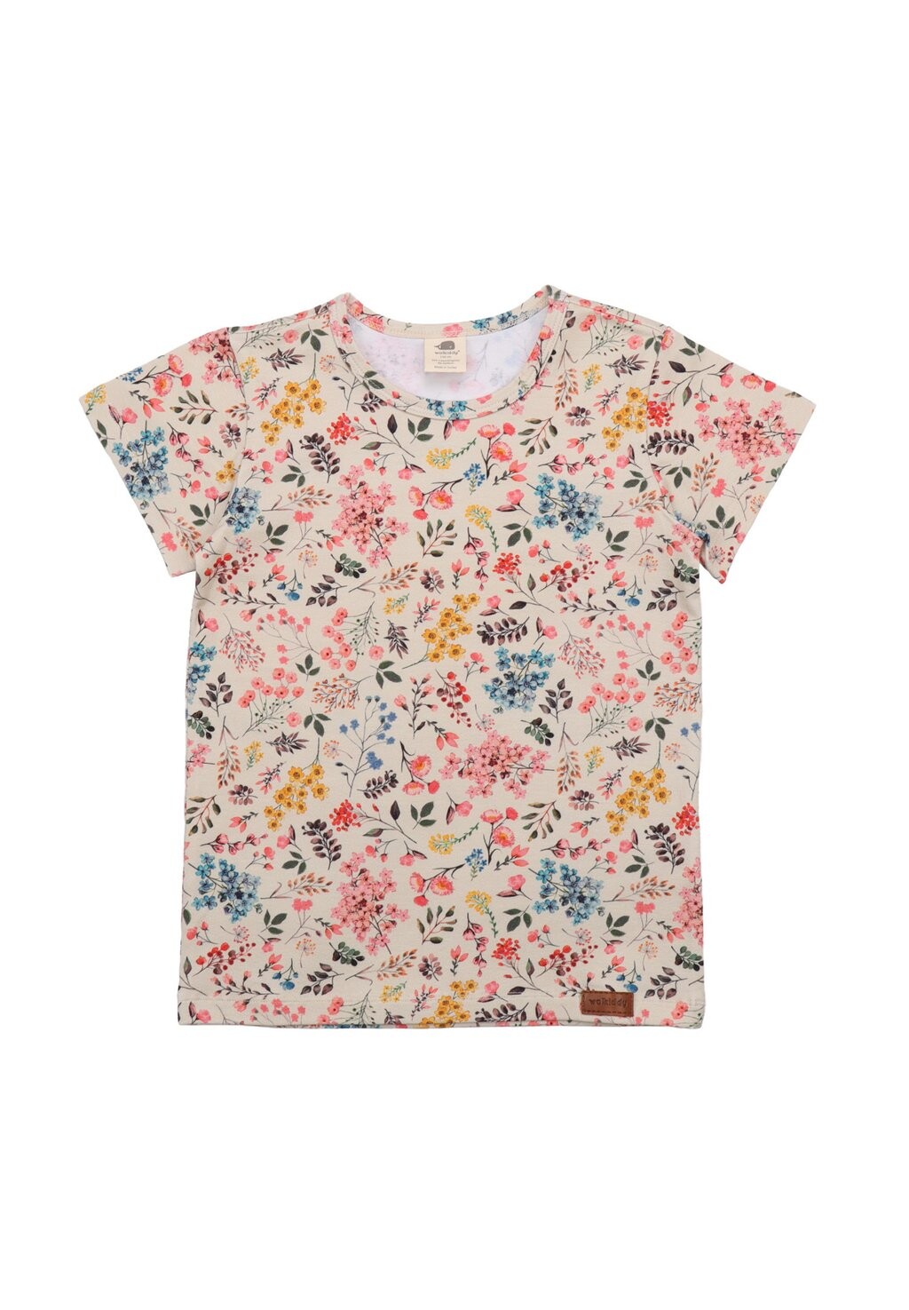 

Футболка с принтом FLOWERS Walkiddy, цвет beige