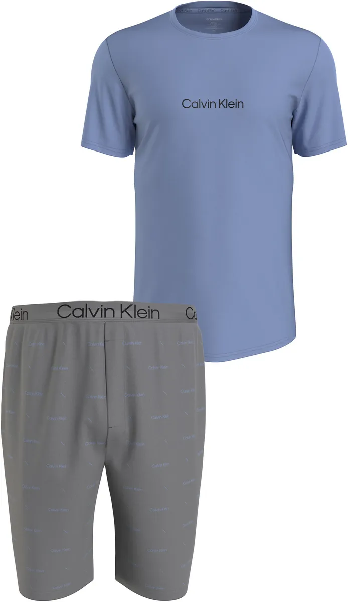 

Пижама Calvin Klein Underwear "S/S SHORT SET" (комплект, 2 шт.), с надписью логотипа Calvin Klein, цвет Linear Logo_Griffin