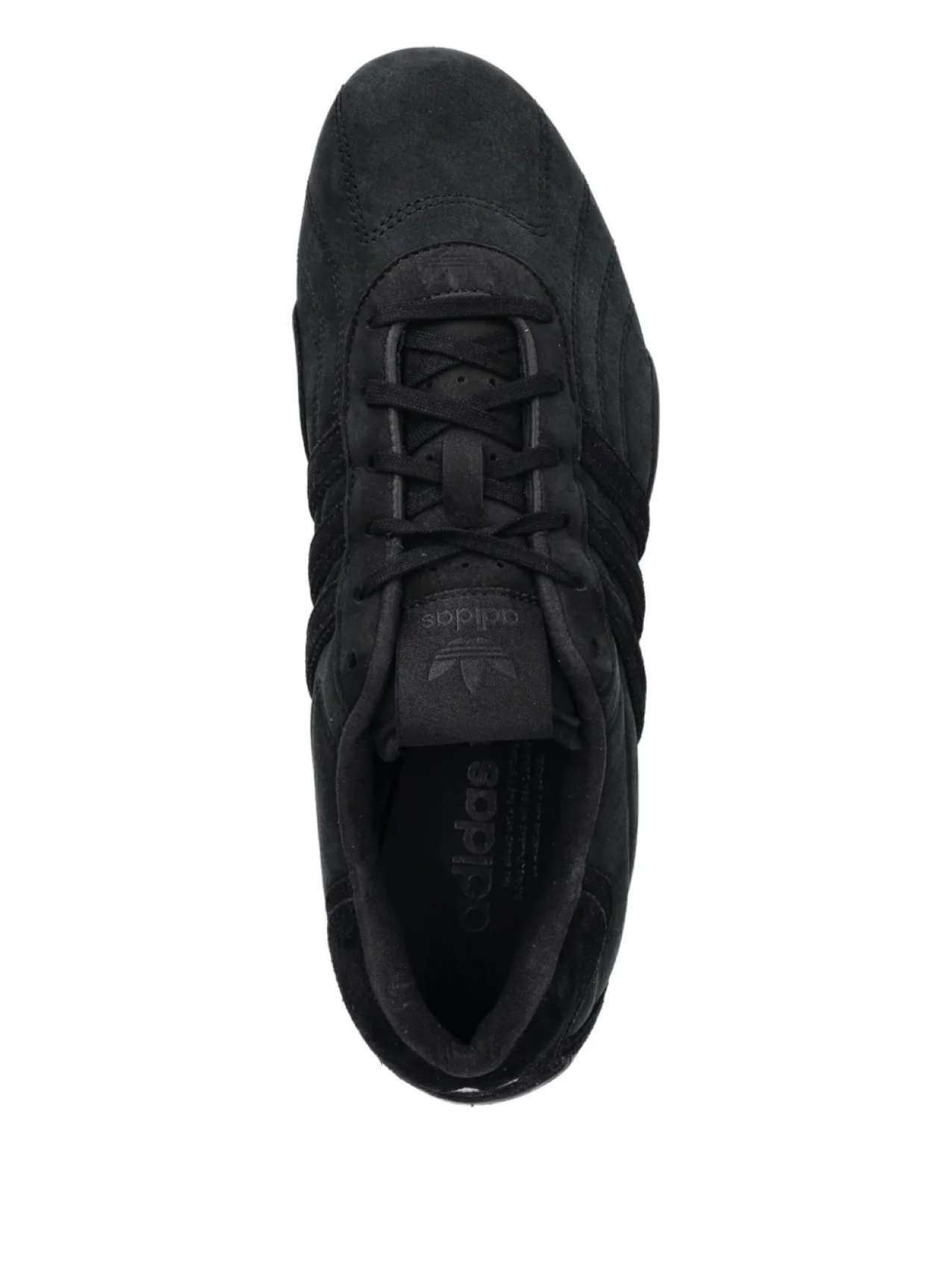 Кроссовки Adidas Adiracer Lo замшевые с тремя полосками, черный — фото 3