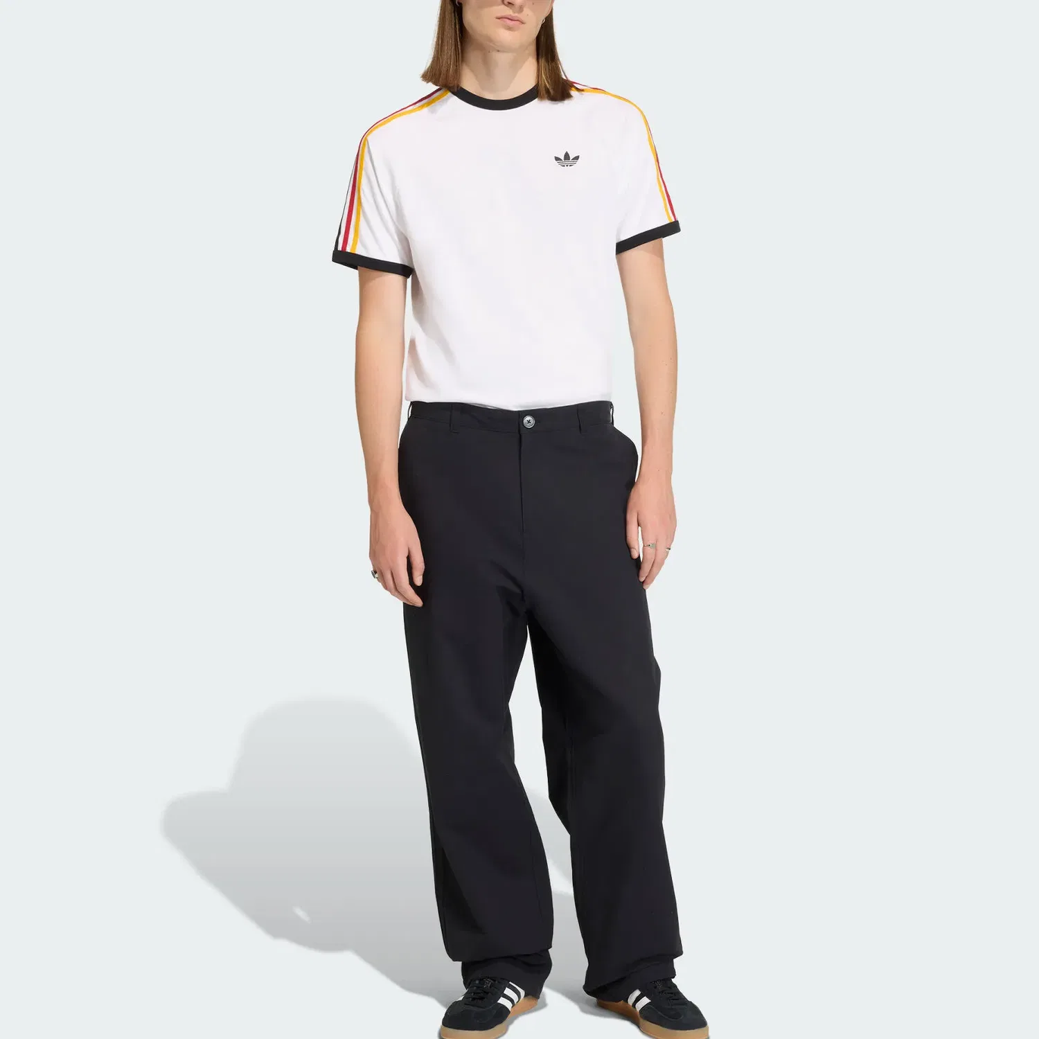 Футболка Adicolor Adidas Originals белая — фото 3