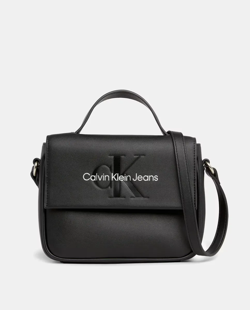 

Квадратная сумка через плечо с клапаном Calvin Klein, черный