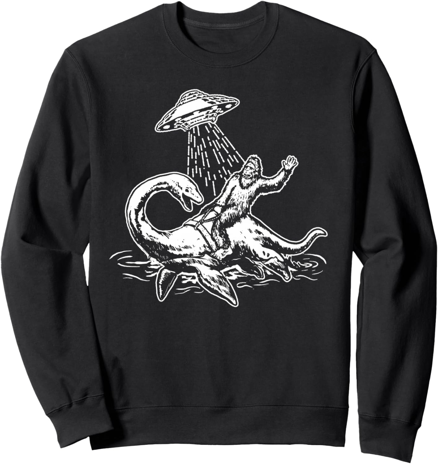 

Забавная толстовка с изображением Бигфута верхом на Лох-Несском чудовище, НЛО, Сасквоча и Несси, черная Sasquatch Garage, Черный, Забавная толстовка с изображением Бигфута верхом на Лох-Несском чудовище, НЛО, Сасквоча и Несси, черная Sasquatch Garage