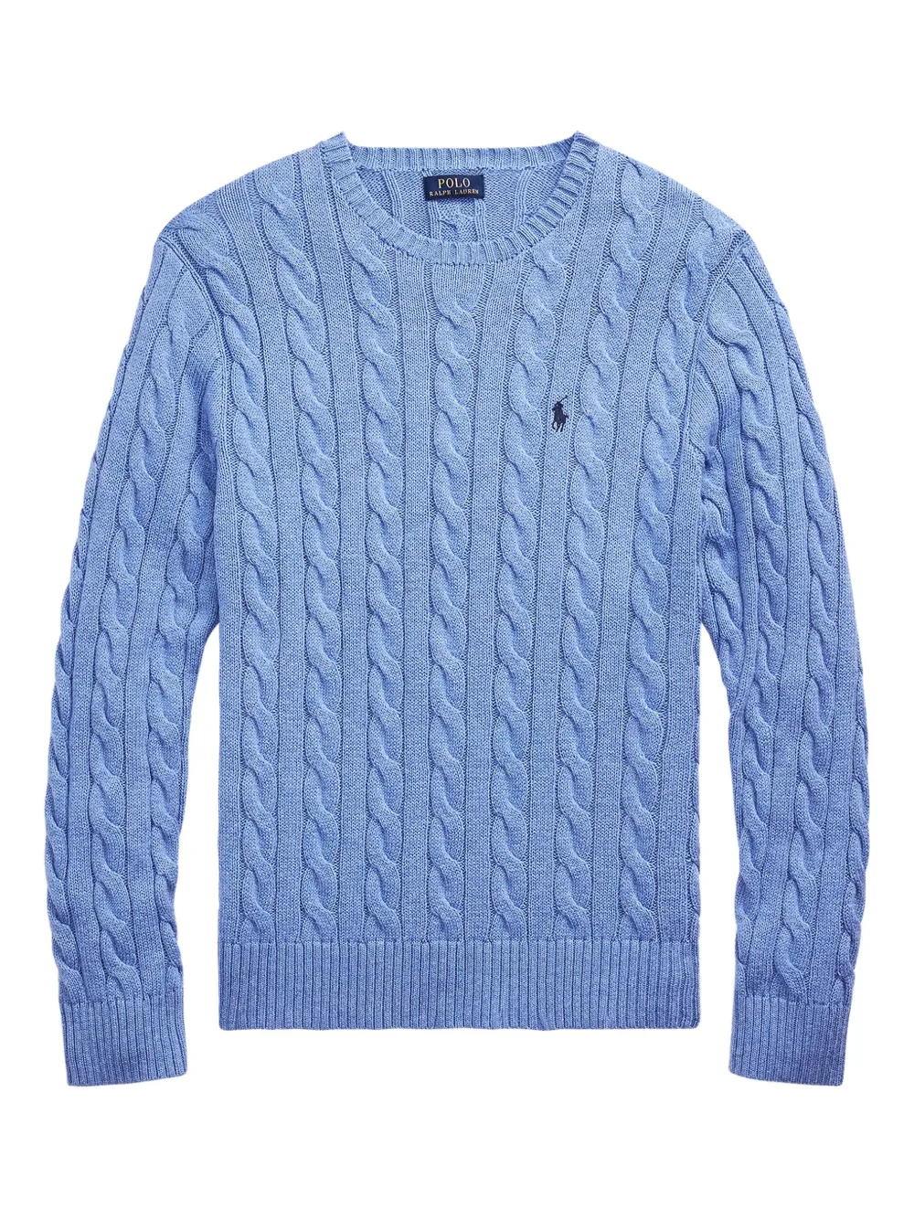 

Свитер фактурной вязки с круглым вырезом POLO RALPH LAUREN, синий