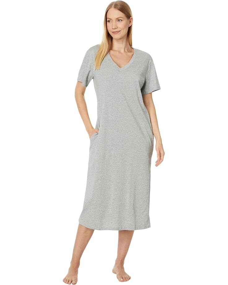 

Ночная рубашка Skin Chana V-Neck Sleepshirt, цвет Heather Grey