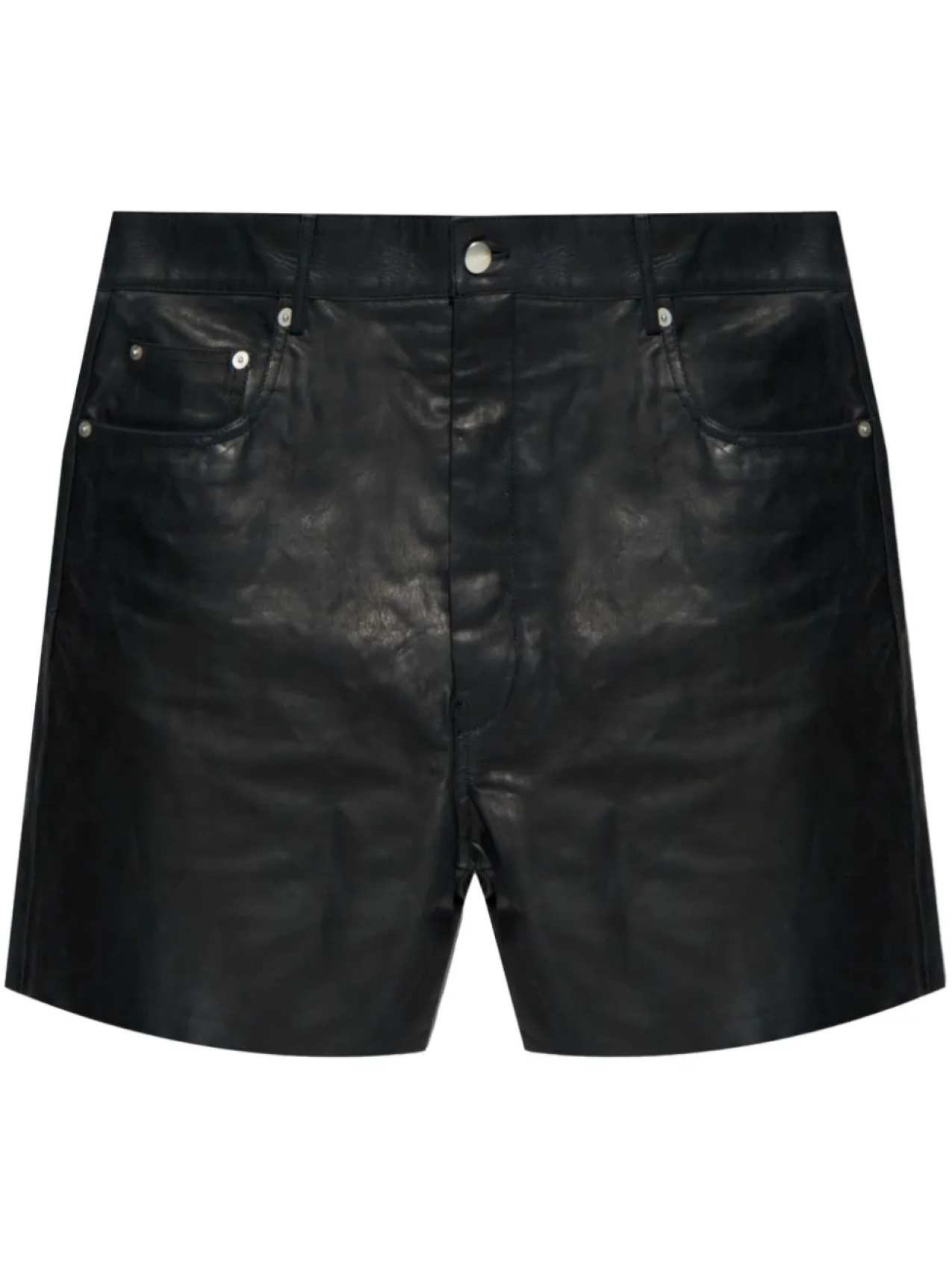 

Кожаные шорты Рика Оуэнса Rick Owens, черный