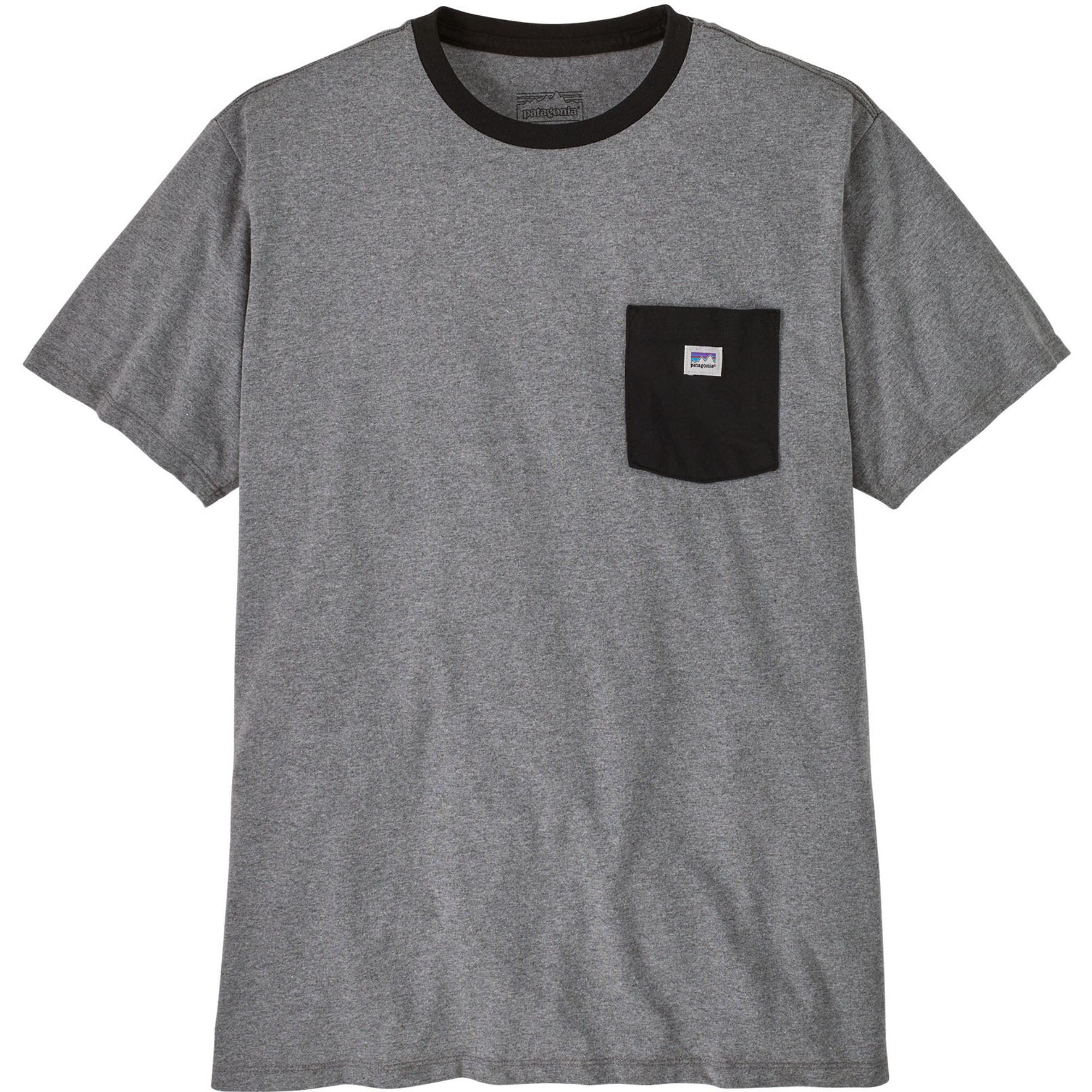 Мужская футболка с наклейкой для магазина Responsibili-Tee Shirt Patagonia, Gravel Heather — фото 3