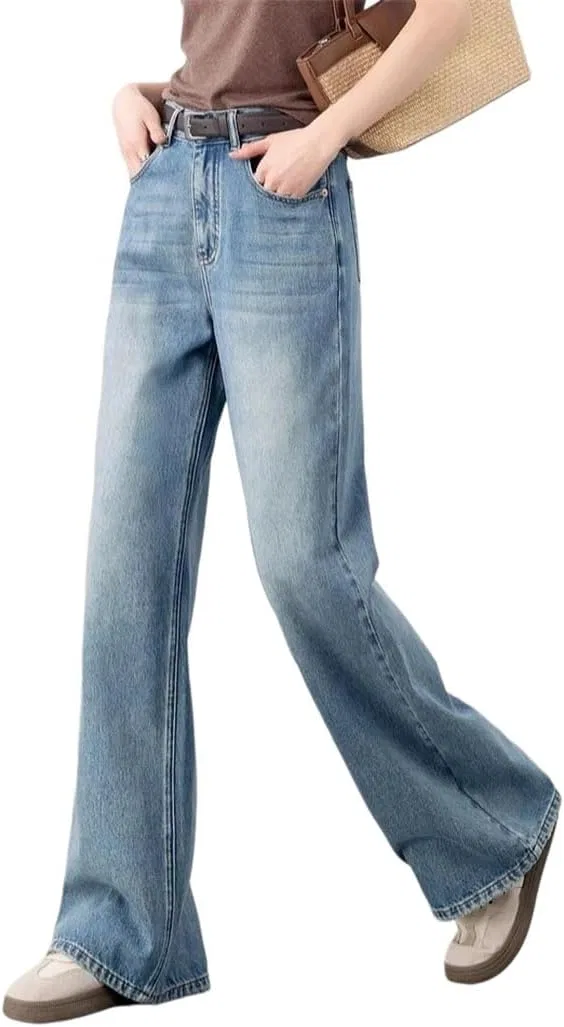 Джинсы клеш, деним, Blue Jeans