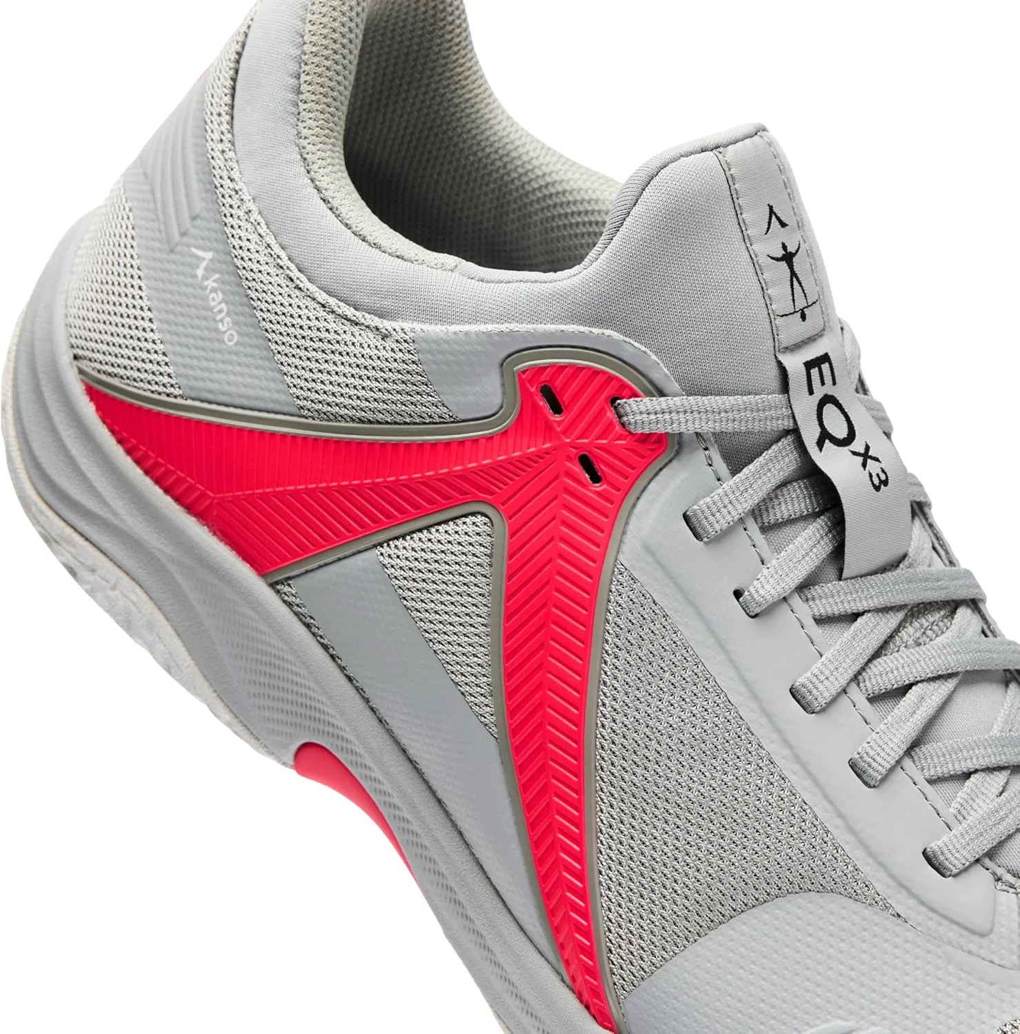 Кроссовки для сквоша, бадминтона и ракетбола Kanso Sports, пара, Grey-red — фото 2