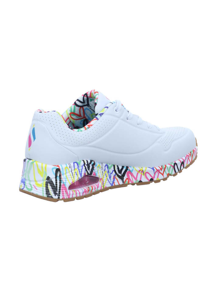 Элегантные туфли на шнуровке Skechers Damen UNO LOVING LOVE, белый — фото 4