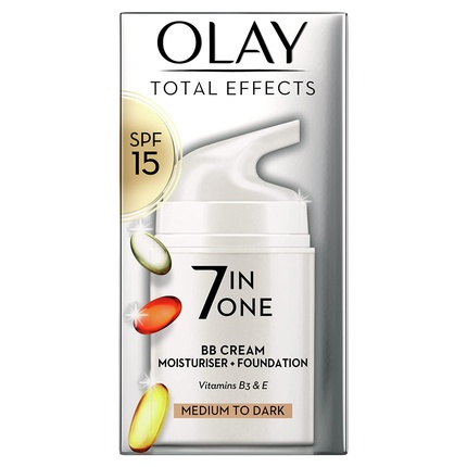 Total Effects 7 в 1 увлажняющий крем Touch of Max Factor Foundation 50 мл Medium Skin BB Cream Olay — фото 2