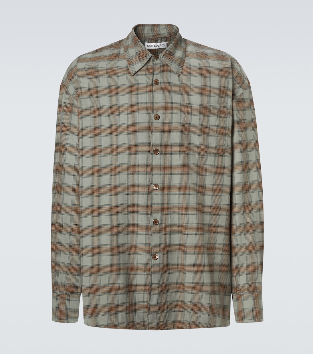 

Рубашка из хлопковой фланели, взятая напрокат в клетку Our Legacy, Iowa Flannel Check